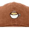 imageDALIX Cappuccino Hat Coffee Cup Womens Baseball CapWashed Orange