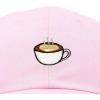 imageDALIX Cappuccino Hat Coffee Cup Womens Baseball CapWashed Pink