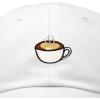 imageDALIX Cappuccino Hat Coffee Cup Womens Baseball CapWhite