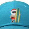 imageDALIX Christmas Surfing Santa Baseball Cap Embroidered HatTeal