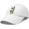 imageDALIX Christmas Surfing Santa Baseball Cap Embroidered HatWhite