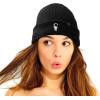 imageDALIX Embroidered Astronaut Beanie Cap Cuffed Knit Hat Men WomenBlack