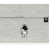 imageDALIX Embroidered Astronaut Beanie Cap Cuffed Knit Hat Men WomenLight Gray