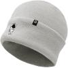 imageDALIX Embroidered Astronaut Beanie Cap Cuffed Knit Hat Men WomenLight Gray