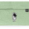 imageDALIX Embroidered Astronaut Beanie Cap Cuffed Knit Hat Men WomenLight Green