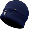 imageDALIX Embroidered Astronaut Beanie Cap Cuffed Knit Hat Men WomenNavy Blue