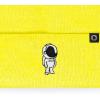 imageDALIX Embroidered Astronaut Beanie Cap Cuffed Knit Hat Men WomenNeon Yellow