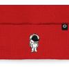 imageDALIX Embroidered Astronaut Beanie Cap Cuffed Knit Hat Men WomenRed