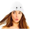 imageDALIX Embroidered Astronaut Beanie Cap Cuffed Knit Hat Men WomenWhite