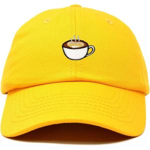 imageDALIX Cappuccino Hat Coffee Cup Womens Baseball CapGold