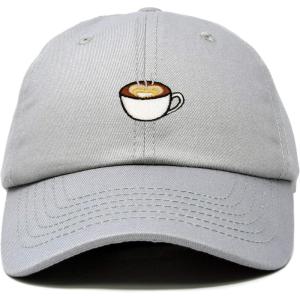 imageDALIX Cappuccino Hat Coffee Cup Womens Baseball CapGray