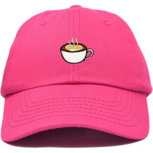 imageDALIX Cappuccino Hat Coffee Cup Womens Baseball CapHot Pink