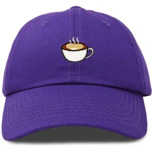 imageDALIX Cappuccino Hat Coffee Cup Womens Baseball CapPurple