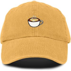imageDALIX Cappuccino Hat Coffee Cup Womens Baseball CapWashed Gold