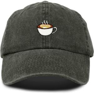 imageDALIX Cappuccino Hat Coffee Cup Womens Baseball CapWashed Gray