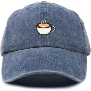 imageDALIX Cappuccino Hat Coffee Cup Womens Baseball CapWashed Navy Blue