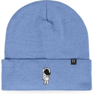 imageDALIX Embroidered Astronaut Beanie Cap Cuffed Knit Hat Men WomenPeriwinkle