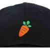 imageDALIX Carrot Embroidered Dad Cap Cotton Baseball Hat WomenBlack