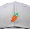 imageDALIX Carrot Embroidered Dad Cap Cotton Baseball Hat WomenGray