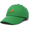 imageDALIX Carrot Embroidered Dad Cap Cotton Baseball Hat WomenKelly Green