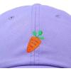 imageDALIX Carrot Embroidered Dad Cap Cotton Baseball Hat WomenLavender