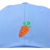 imageDALIX Carrot Embroidered Dad Cap Cotton Baseball Hat WomenLight Blue