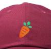 imageDALIX Carrot Embroidered Dad Cap Cotton Baseball Hat WomenMaroon
