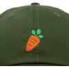 imageDALIX Carrot Embroidered Dad Cap Cotton Baseball Hat WomenOlive