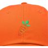 imageDALIX Carrot Embroidered Dad Cap Cotton Baseball Hat WomenOrange