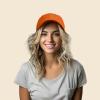 imageDALIX Carrot Embroidered Dad Cap Cotton Baseball Hat WomenOrange