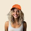 imageDALIX Carrot Embroidered Dad Cap Cotton Baseball Hat WomenOrange
