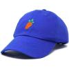 imageDALIX Carrot Embroidered Dad Cap Cotton Baseball Hat WomenRoyal Blue