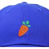 imageDALIX Carrot Embroidered Dad Cap Cotton Baseball Hat WomenRoyal Blue