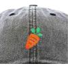 imageDALIX Carrot Embroidered Dad Cap Cotton Baseball Hat WomenWashed Black