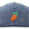 imageDALIX Carrot Embroidered Dad Cap Cotton Baseball Hat WomenWashed Navy