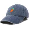 imageDALIX Carrot Embroidered Dad Cap Cotton Baseball Hat WomenWashed Navy