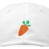 imageDALIX Carrot Embroidered Dad Cap Cotton Baseball Hat WomenWhite