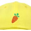 imageDALIX Carrot Embroidered Dad Cap Cotton Baseball Hat WomenYellow