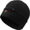 imageDALIX Rose Beanie Warm Womens Winter Cap Embroidered Hat Black