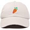 imageDALIX Carrot Embroidered Dad Cap Cotton Baseball Hat WomenBeige