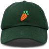 imageDALIX Carrot Embroidered Dad Cap Cotton Baseball Hat WomenDark Green