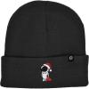 imageDALIX Christmas Astronaut Beanie Warm Winter Cap Embroidered HatBlack