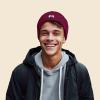 imageDALIX Game Controller Embroidered Beanie Cap Cotton Baseball MenMaroon
