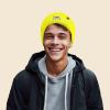 imageDALIX Game Controller Embroidered Beanie Cap Cotton Baseball MenNeon Yellow