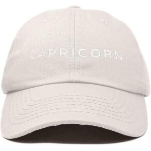 imageDALIX Capricorn Dad Hat Embroidered Zodiac Astrology Cotton Baseball CapBeige