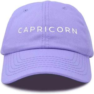 imageDALIX Capricorn Dad Hat Embroidered Zodiac Astrology Cotton Baseball CapLavender