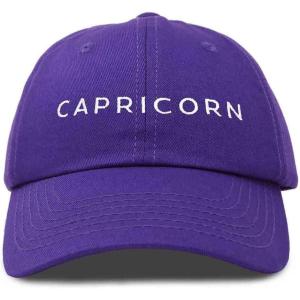 imageDALIX Capricorn Dad Hat Embroidered Zodiac Astrology Cotton Baseball CapPurple