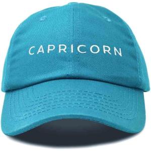 imageDALIX Capricorn Dad Hat Embroidered Zodiac Astrology Cotton Baseball CapTeal