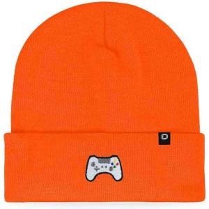 imageDALIX Game Controller Embroidered Beanie Cap Cotton Baseball MenNeon Orange
