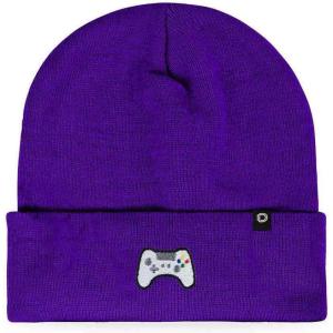 imageDALIX Game Controller Embroidered Beanie Cap Cotton Baseball MenPurple